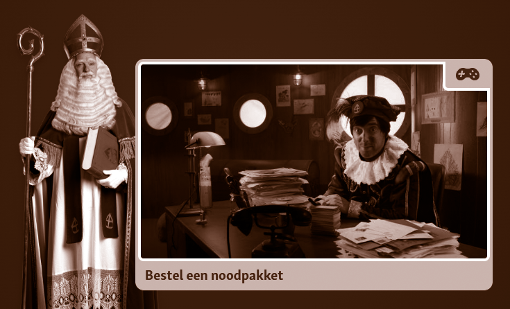 Het Sinterklaasjournaal zegt het: bestel een noodpakket